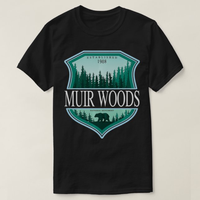 Muir Skogen California National Monument Redwood P T Shirt (Design framsida)