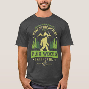 Muir Skogen National Monument California Redwood P T Shirt