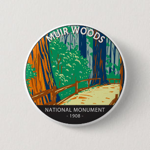 Muir Skogen National Monument California Vintage Knapp