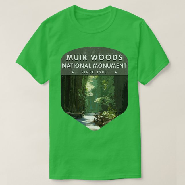 Muir Skogen nationalmonument 1 T Shirt (Design framsida)