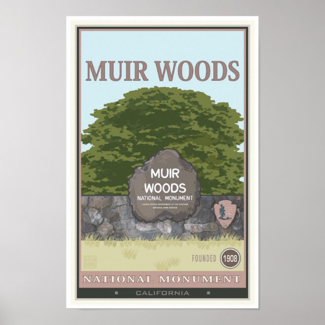Muir Skogen nationalmonument 2 Poster (Framsidan)