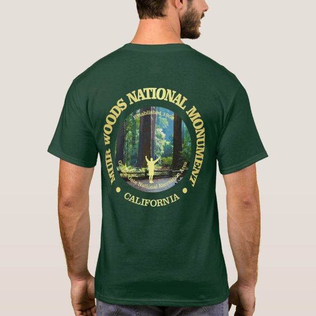 Muir Skogen nationalmonument T Shirt (Baksida)