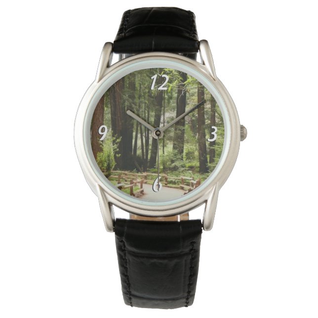 Muir Skogen Väg I Natur Fotografi Armbandsur (Framsida)