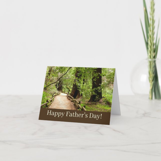 Muir Skogen Väg II Natur Fotografi Kort (Framsida)