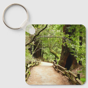 Muir Skogen Väg II Natur Fotografi Nyckelring