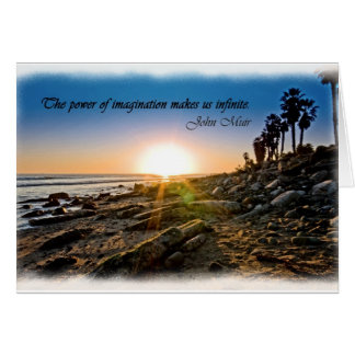 Muir solnedgång hälsningskort