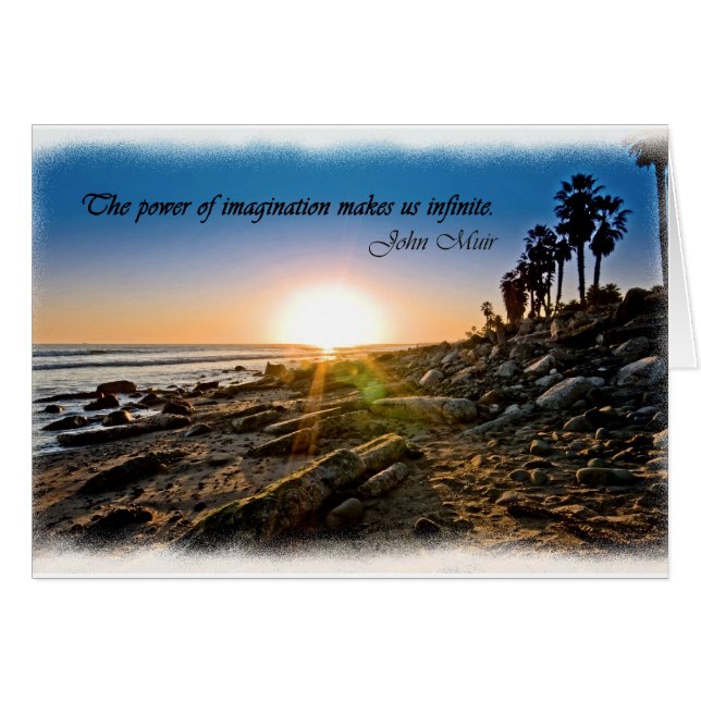 Muir solnedgång hälsningskort (Framsidan Horizontal)