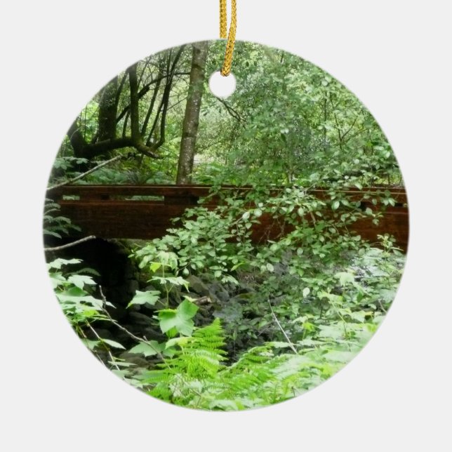 Muir Woods Bridge I Julgransprydnad Keramik (Framsidan)