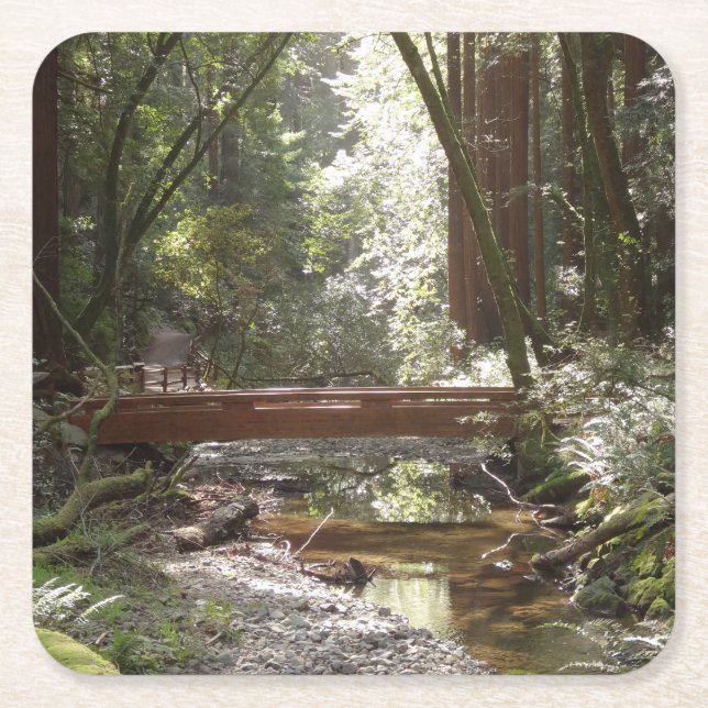 Muir Woods Bridge II Underlägg Papper Kvadrat (Framsidan)