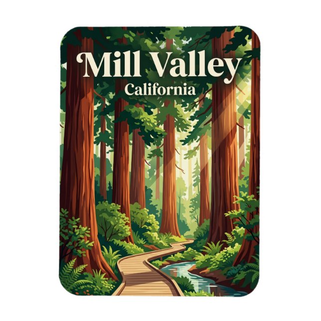 Muir Woods National Monument USA Magnet (Vertikal)