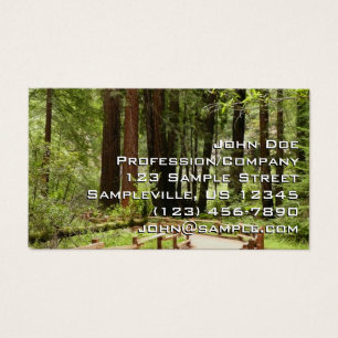 Muir Woods Path I Naturfotografering Visitkort