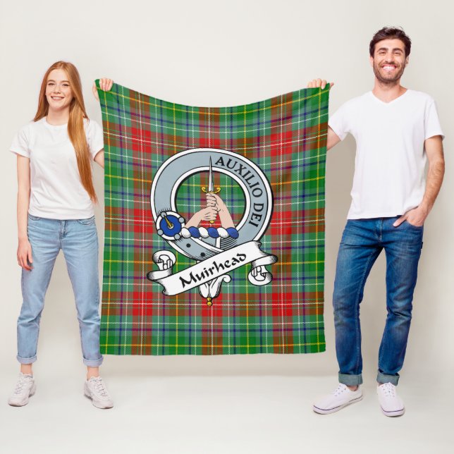 Muirhead Klan Badge Tartan Play Fleecefilt (På plats)