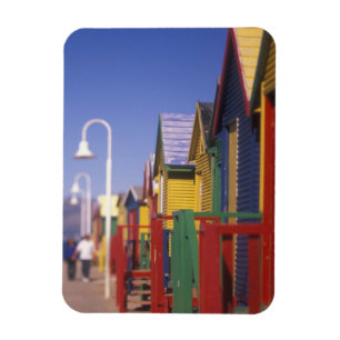 Muizenburg badhus, nära Kapstaden, Syd Magnet