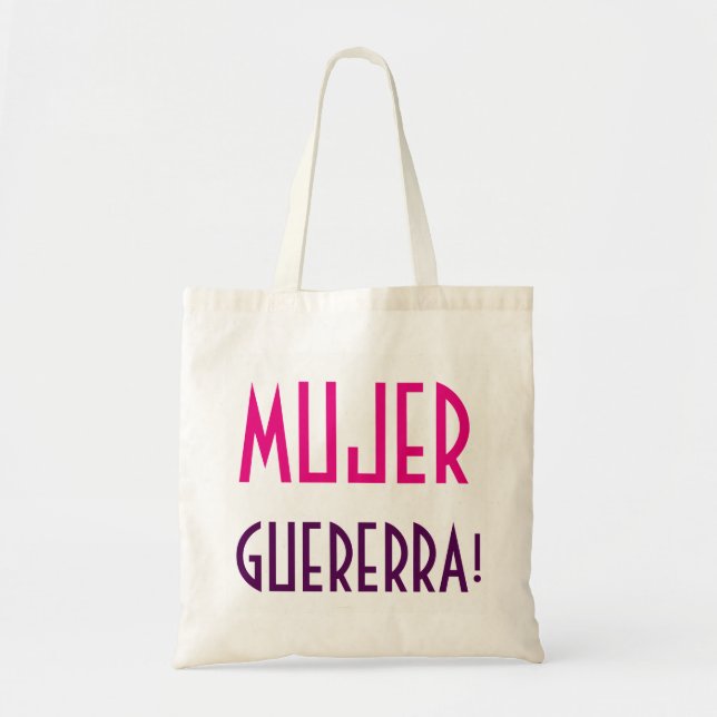 MUJER GUERRERA TOTE BAG TYGKASSE (Framsidan)
