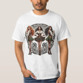 Mujer y nudo celta t shirt