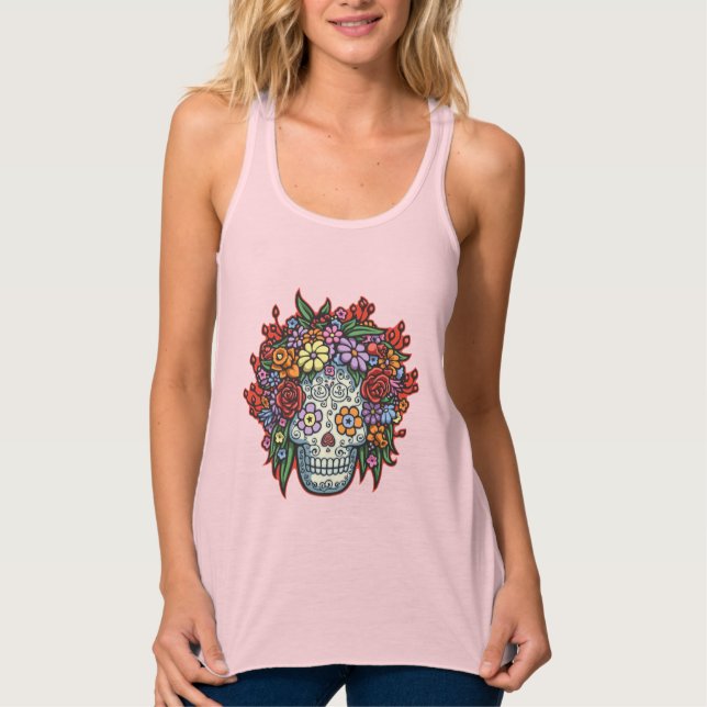 Mujere Muerta Con Gracias II Linne Med Racerback (Framsida)