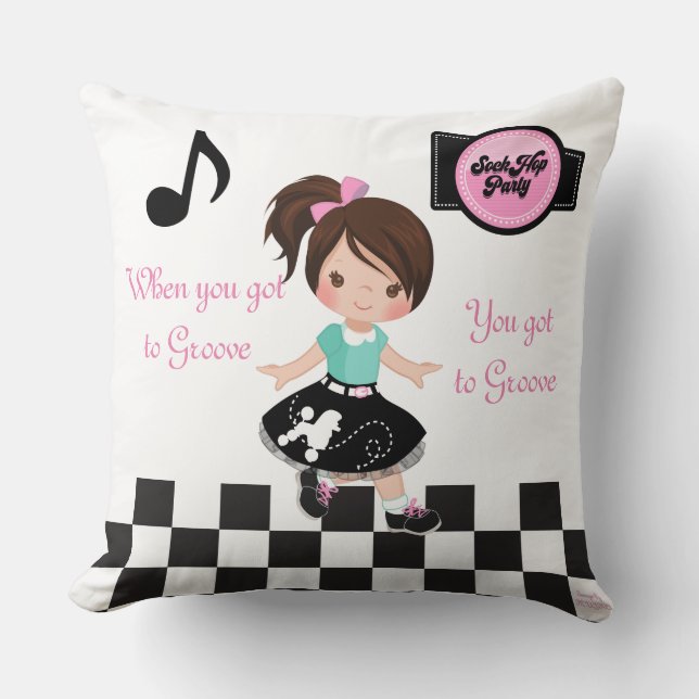 MUJKA:s bild av Sock Skutt Party/Old school Pillow Kudde (Framsida)