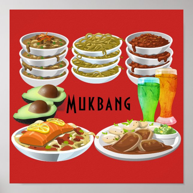 Mukbang Food Poster (Framsidan)
