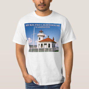 Mukilteo fyr, Washington T-tröja T Shirt