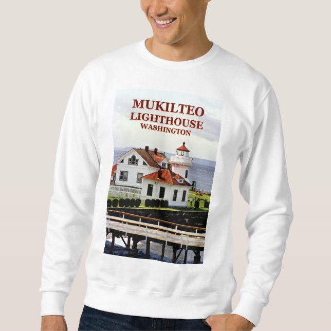 Mukilteo fyr, Washington tröja Sweatshirt (Framsida)