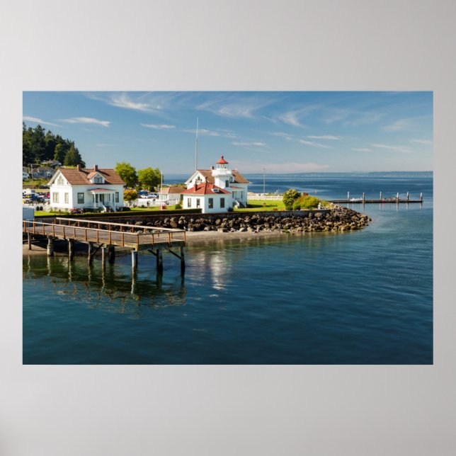 Mukilteo Lighthouse, Mukilteo, Washington, USA Poster (Framsidan)