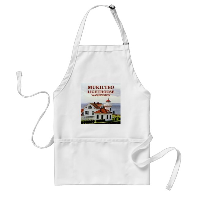 Mukilteo Lighthouse, Washington Cooking Apron Förkläde (Framsidan)