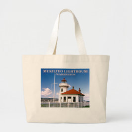 Mukilteo Lighthouse, Washington Jumbo Tote Bag Jumbo Tygkasse
