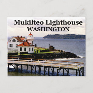 Mukilteo Lighthouse, Washington Postcard #1 Vykort