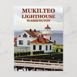 Mukilteo Lighthouse, Washington Postcard Vykort