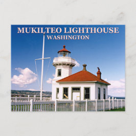 Mukilteo Lighthouse, Washington Postcard Vykort