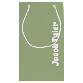 MUL-elegance - Small Tranquil Sage Namn Gift Bag