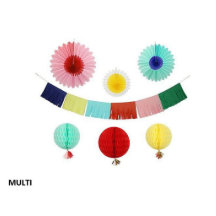MUL-Färgad Festive Garland Party Kit