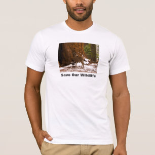 Mul Hjort Spara vår Wildlife T Shirt