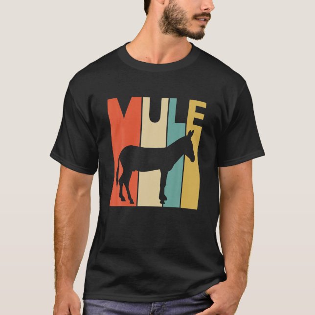 Mul - Lustigt Cute Mule T Shirt (Framsida)