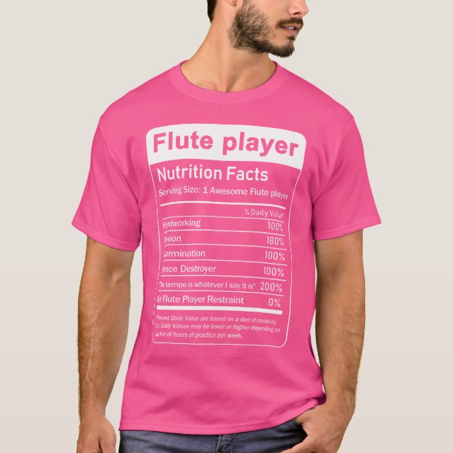 MUL-spelare Näringsfakta Livsmedelsfakta - etikett T Shirt (Framsida)