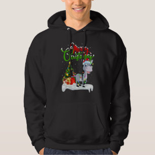 Mula juldekorationer Santa Mula jul Hoodie