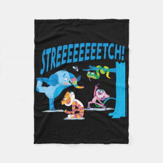Mula Och Vänner Stretch! Yoga Kids  Fleecefilt