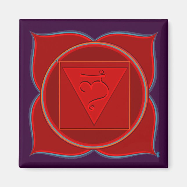 Muladhara Chakra Magnet (Framsidan)