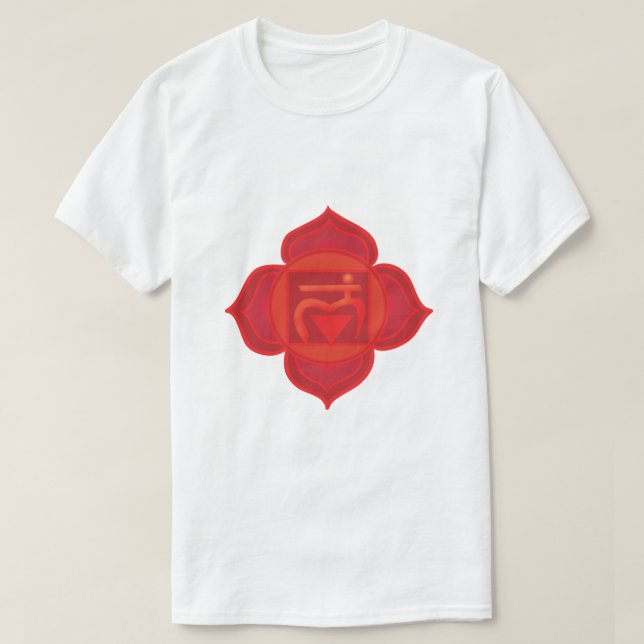 Muladhara chakra Manar EU-Shirt T Shirt (Design framsida)