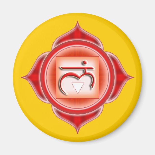 Muladhara eller Root the 1st Chakra Magnet (Framsidan)