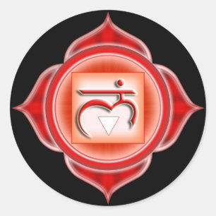 Muladhara eller Root the 1st Chakra Runt Klistermärke