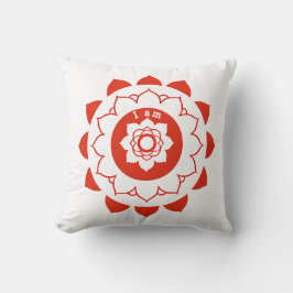 Muladhara Red Mandala Root Chakra Dekorativ kudde