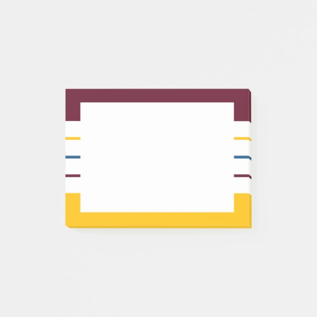 Mulberry Amber Autumnal Rand Post-it Block (Framsida)