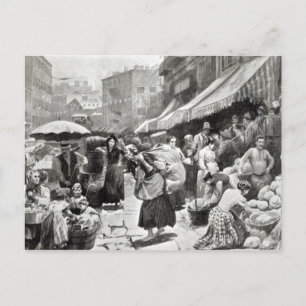 Mulberry Bend Italy Colony i New York Vykort