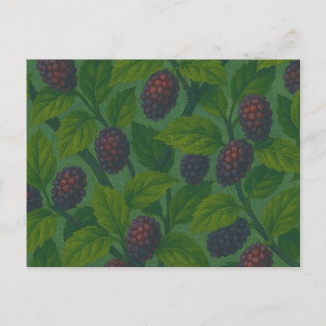 Mulberry Bush Nature Kärlek löv Vykort (Framsida)