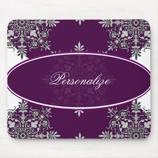 Mulberry Damask Mousepad Musmatta (Framsidan)