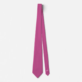 Mulberry Gömt Initialer Solid Färg Neck Tie Slips