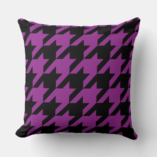 Mulberry Houndstooth Kudde (Framsida)
