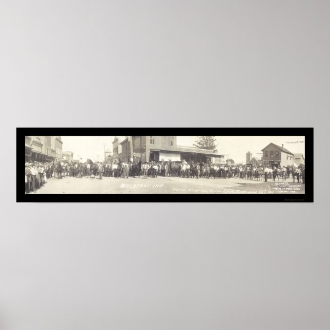 Mulberry IN Horse Show Photo 1910 Poster (Framsidan)
