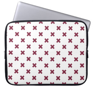 Mulberry kor stygn på vitt laptop fodral